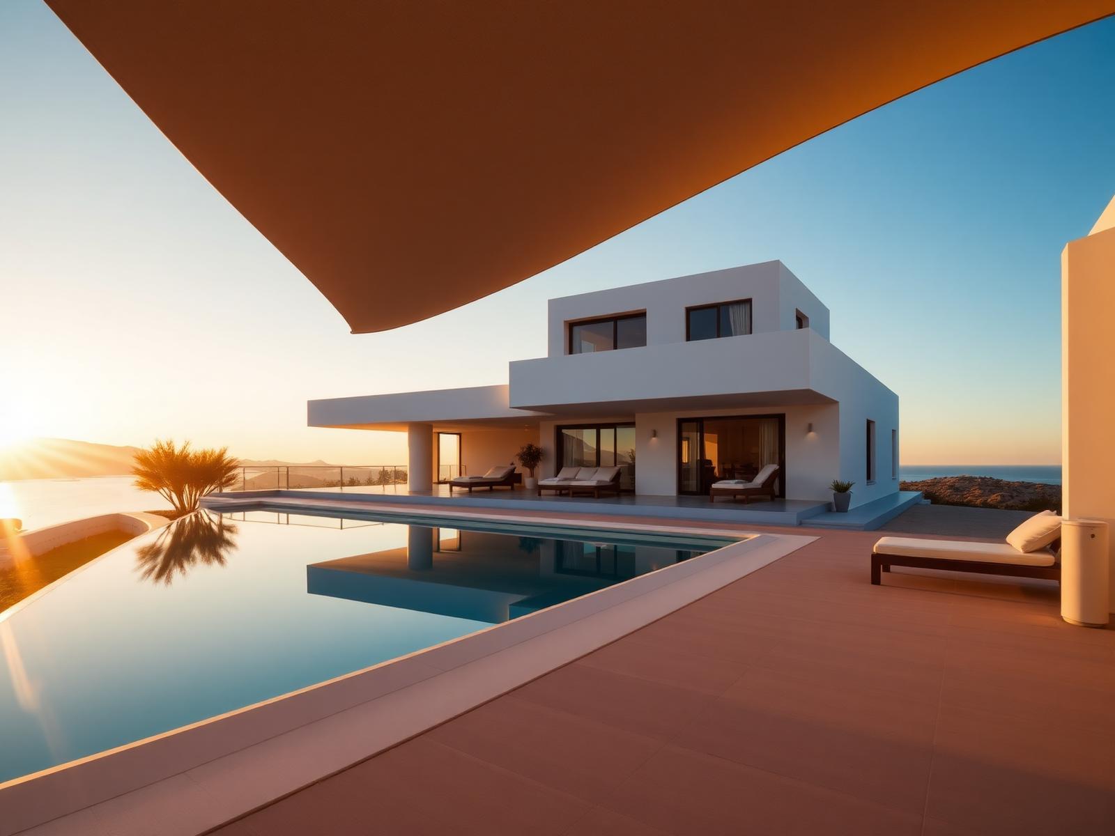 Mediterranean villa with sea view